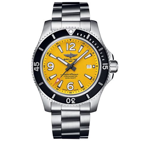 breitling superocean automatic 44 yellow|Breitling Superocean Automatic 44 review.